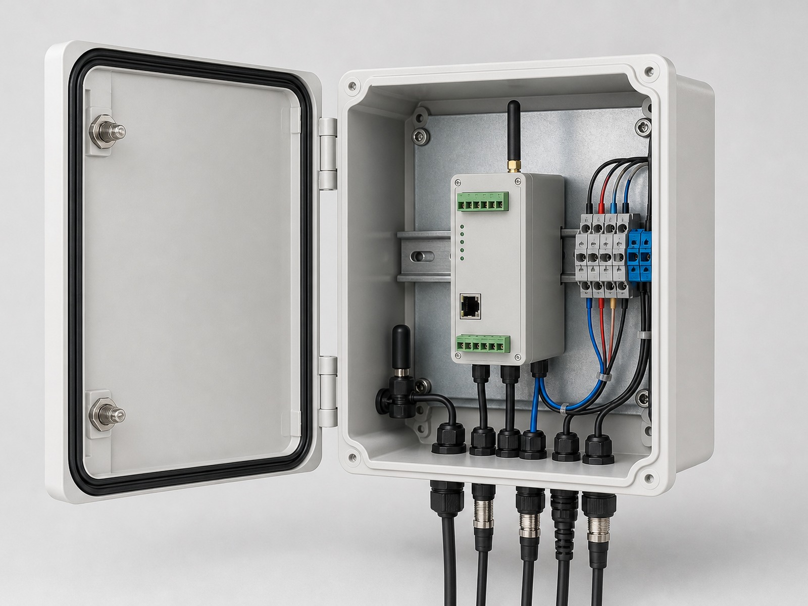 Representative field enclosure for reviewing farm signal connections